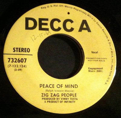 baixar álbum Zig Zag People - Peace Of MindBaby I Know It