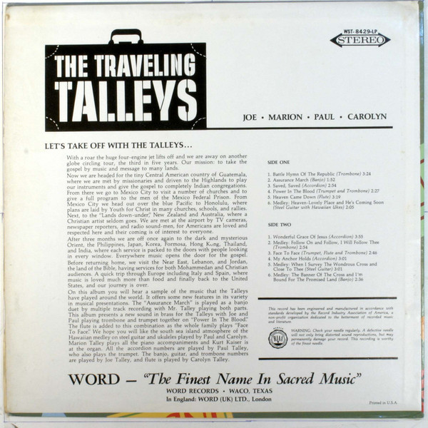 baixar álbum The Talleys - The Travelling Talleys