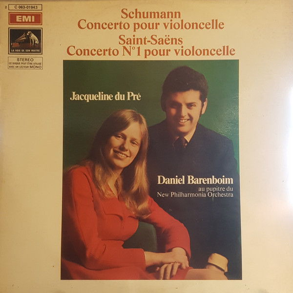 lataa albumi Robert Schumann, Camille SaintSaëns, Jacqueline Du Pré, Daniel Barenboim, New Philharmonia Orchestra - Concerto Pour Violoncelle Concerto N1 Pour Violoncelle