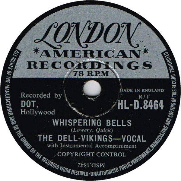 The Dell-Vikings – Whispering Bells (1957, Vinyl) - Discogs