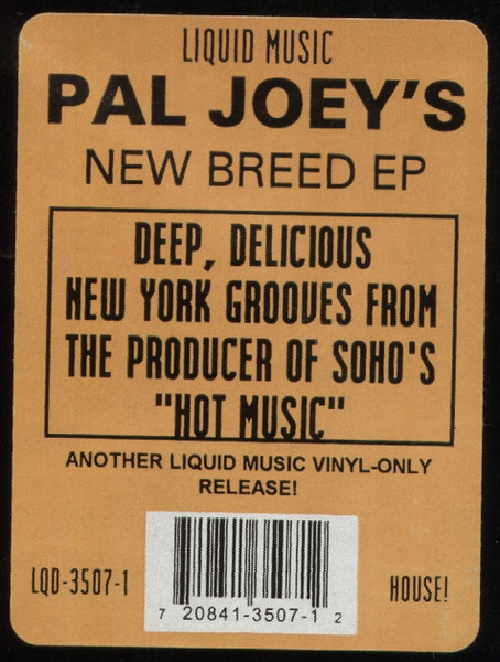 Pal Joey New Breed Ep 1993 Vinyl Discogs