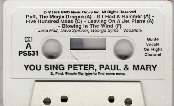 baixar álbum Unknown Artist - You Sing Peter Paul Mary