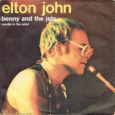 Elton John – Candle In The Wind / Benny And The Jets (1974, Solid 