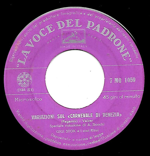 Album herunterladen Gigi Stok - Variazioni Sul Carnevale Di Venezia La Doccia