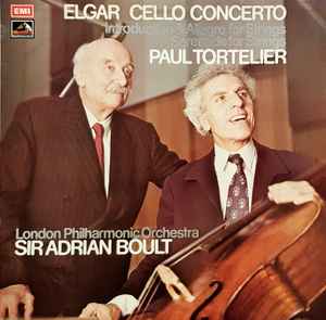 Elgar Cello Concerto, Introduction & Allegro For Strings, Serenade For Strings - Elgar, Paul Tortelier, London Philharmonic Orchestra, Sir Adrian Boult