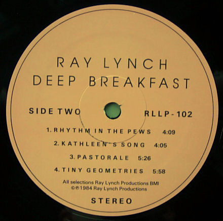 Ray Lynch - Deep Breakfast | Ray Lynch Productions (RLLP-102) - 5