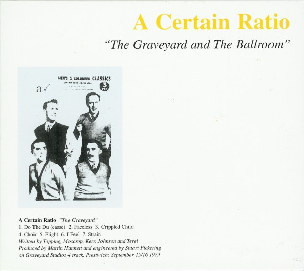 A Certain Ratio - The Graveyard And The Ballroom UK盤 crev 022cd ア・サートゥン・レシオ(ACR) 1994年 Quando Quango, New Order