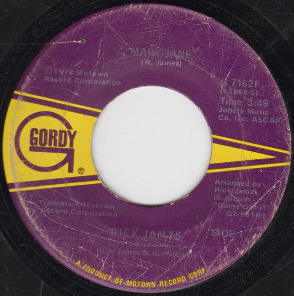 Rick James – Mary Jane (1978, Monarch Pressing, Vinyl) - Discogs