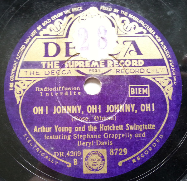lataa albumi Arthur Young And The Hatchett Swingtette - You Made Me Love You Oh Johnny Oh Johnny Oh