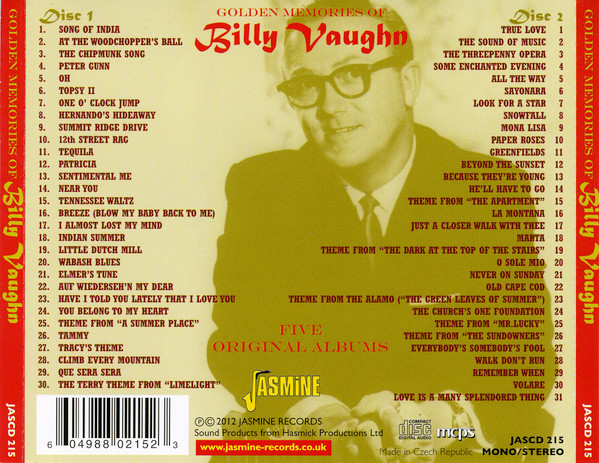 Album herunterladen Billy Vaughn - Golden Memories Of Billy Vaughn