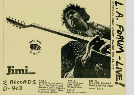 Jimi Hendrix - Live At The Los Angeles Forum 4-25-70 | Releases 