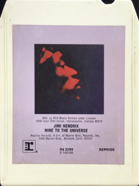 Jimi Hendrix – Nine To The Universe (1980, 8-Track Cartridge 