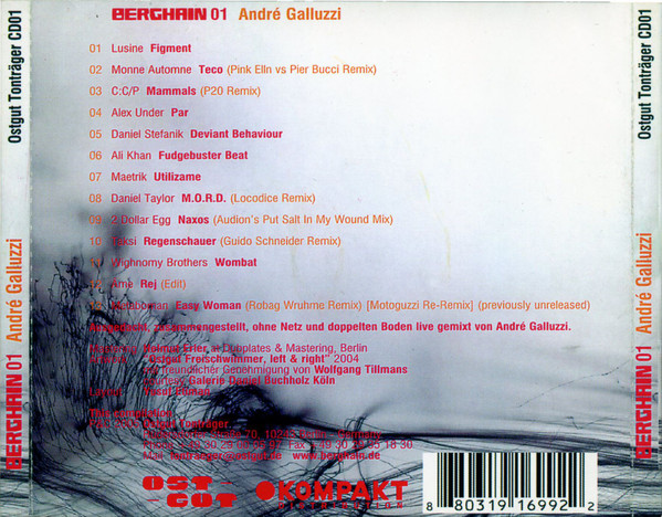 télécharger l'album André Galluzzi - Berghain 01