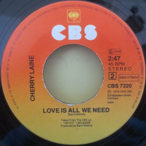 last ned album Cherry Laine - Speed Freak Sam Love Is All We Need