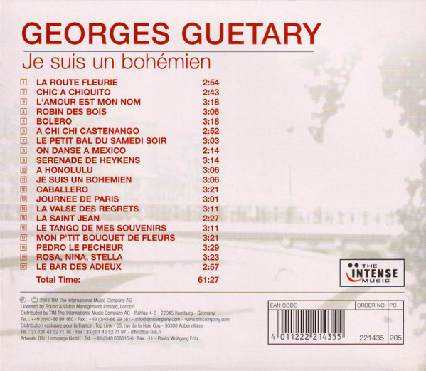 télécharger l'album Georges Guetary - Je Suis Un Bohémien