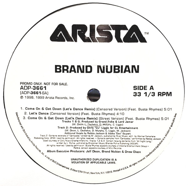 ladda ner album Brand Nubian - Come On Get Down Lets Dance