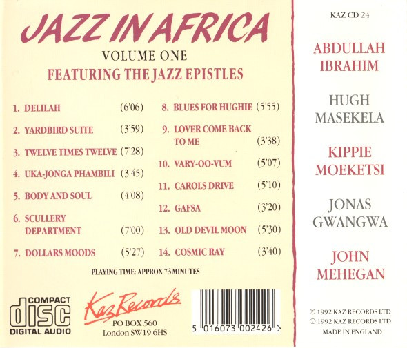 Album herunterladen The Jazz Epistles - Jazz In Africa Volume One