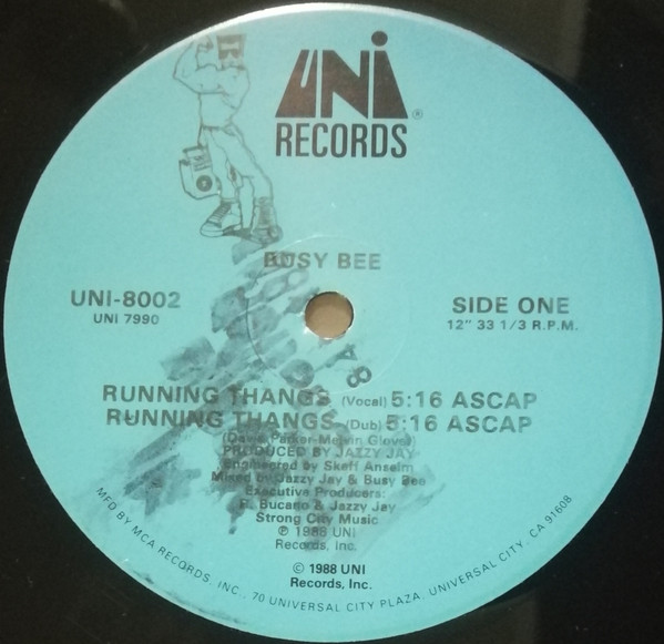 Busy Bee – Running Thangs (1988, Vinyl) - Discogs