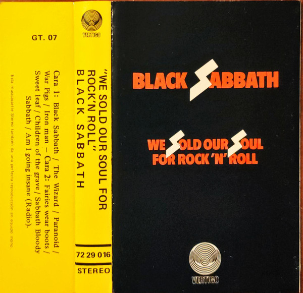 Black Sabbath – We Sold Our Soul For Rock 'N' Roll (1984, Cassette