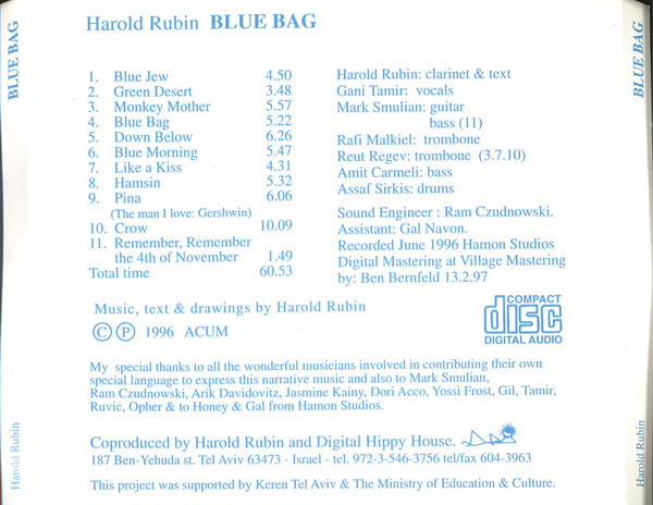 ladda ner album Harold Rubin - Blue Bag
