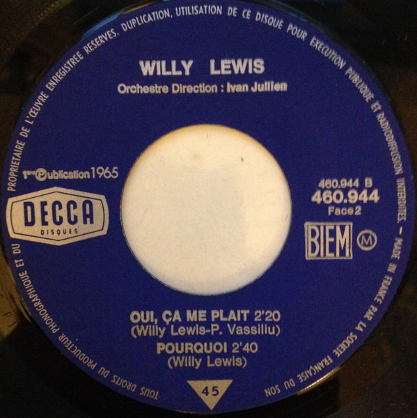 descargar álbum Willy Lewis - Une Femme
