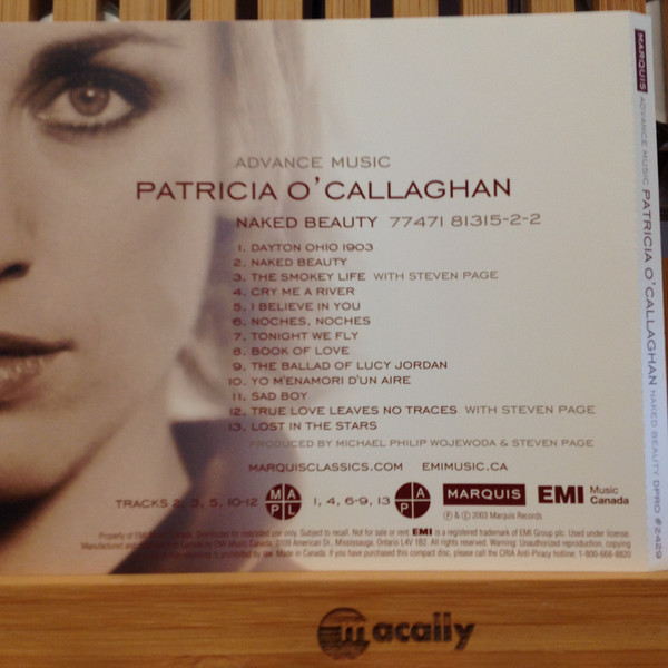 lataa albumi Patricia O'Callaghan - Naked Beauty