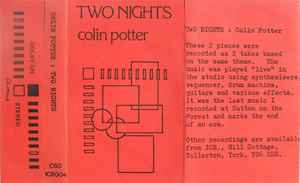 Colin Potter - Two Nights album cover