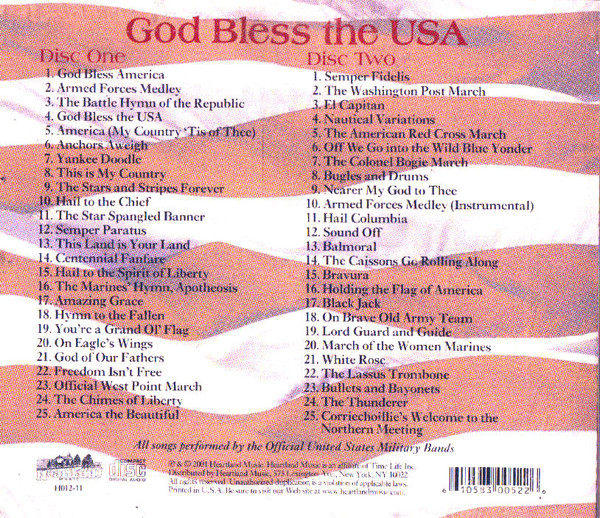 ladda ner album Various - God Bless The USA 50 Patriotic Favorites