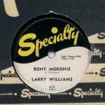 Cover of Bony Moronie / You Bug Me, Baby, 1957, Shellac
