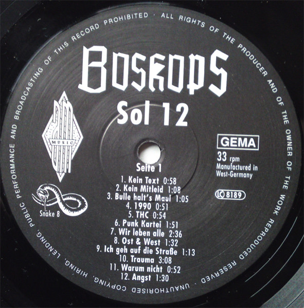 lataa albumi Boskops - SOL 12