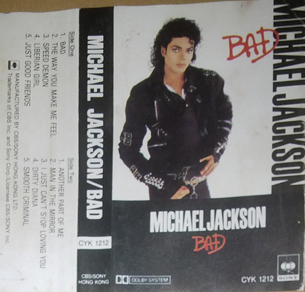 Michael Jackson – Bad (1987, Cassette) - Discogs
