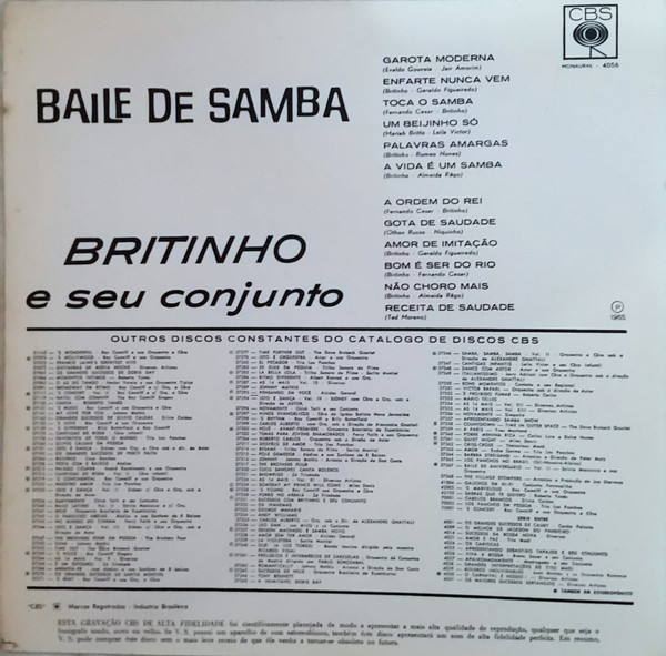 lataa albumi Britinho E Seu Conjunto - Baile De Samba