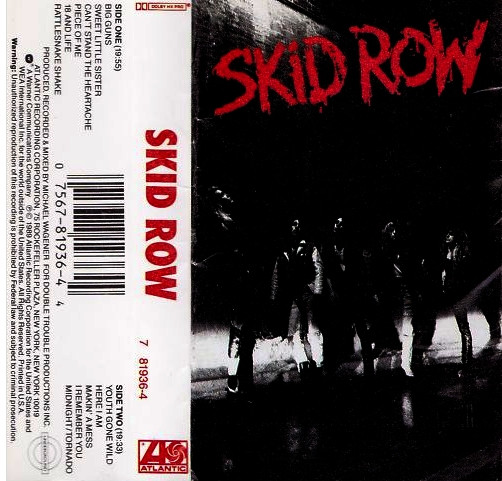 Skid Row – Skid Row (1989, AR Release, Cassette) - Discogs