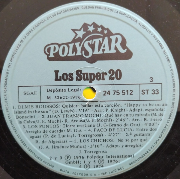 Album herunterladen Various - Los Super 20