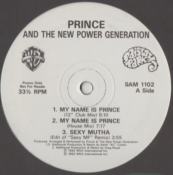 Prince And The New Power Generation - My Name Is Prince | Releases