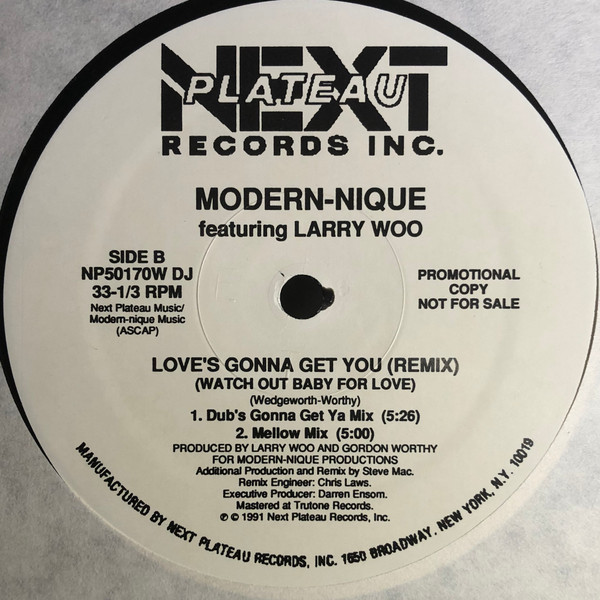 Album herunterladen ModernNique Featuring Larry Woo - Loves Gonna Get You Watch Out Baby For Love