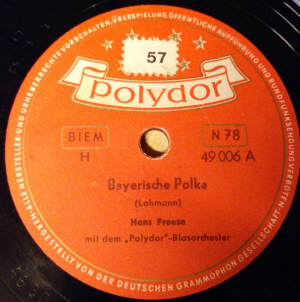 Album herunterladen Hans Freese Mit Dem PolydorBlasorchester - Bayerische Polka Die Launische Polka
