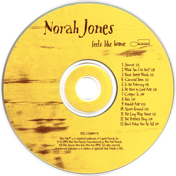 Norah Jones - Feels Like Home | Blue Note (7243 5 84800 0 9) - 3