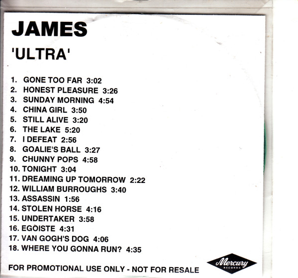 James B Sides Ultra 2001 CD Discogs