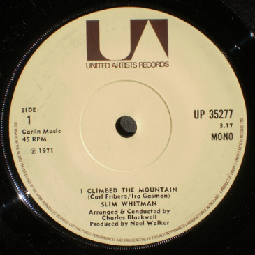 Slim Whitman – I Climbed The Mountain (1971, Vinyl) - Discogs