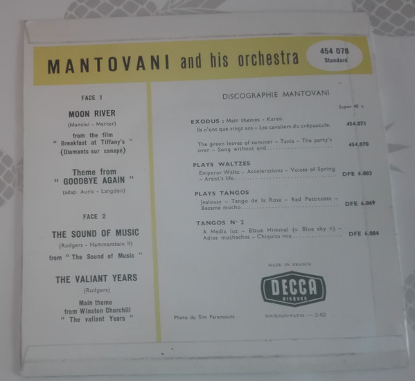 descargar álbum Mantovani And His Orchestra - Moon River
