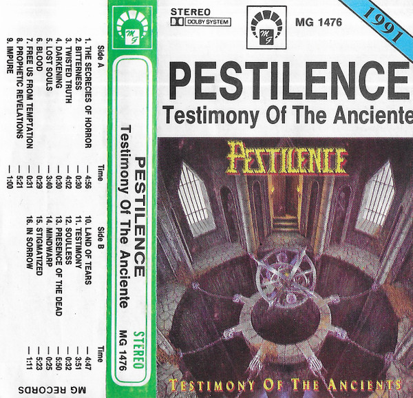 Pestilence – Testimony Of The Ancients (1991, Vinyl) - Discogs