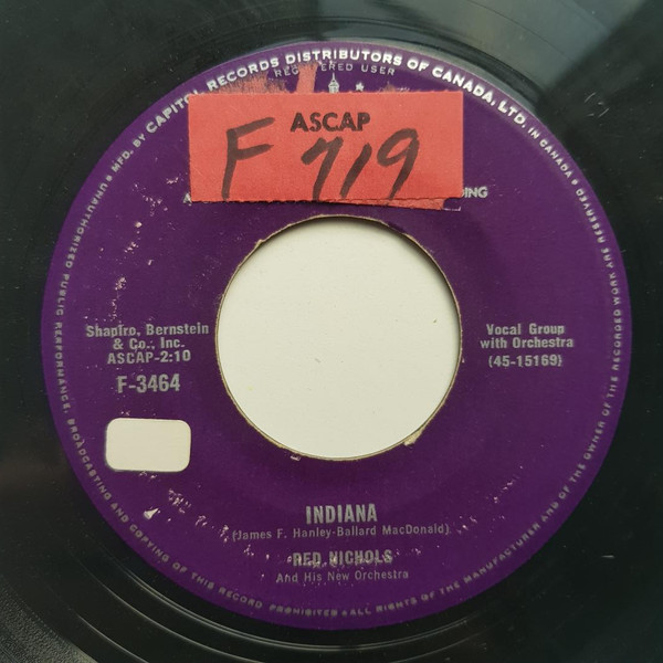 Album herunterladen Red Nichols And His Five Pennies - Indiana Cool Tango
