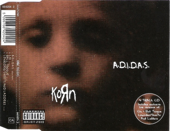 hacerte molestar Fatídico Agacharse Korn – A.D.I.D.A.S. (1997, CD) - Discogs
