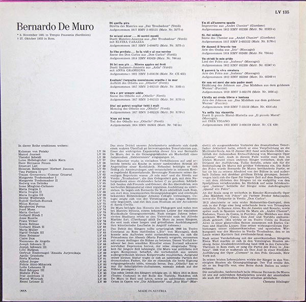 Album herunterladen Bernardo De Muro - Lebendige Vergangenheit Bernardo De Muro