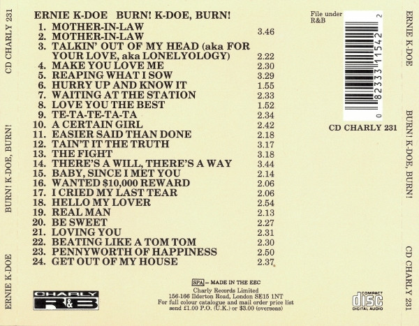 baixar álbum Ernie KDoe - Burn K Doe Burn