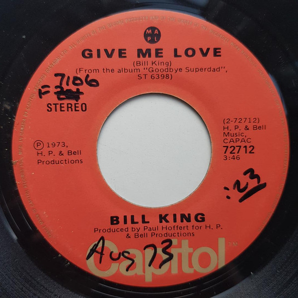 Album herunterladen Bill King - Canada Give Me Love