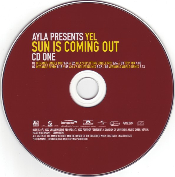 télécharger l'album Ayla Presents Yel - Sun Is Coming Out CD One