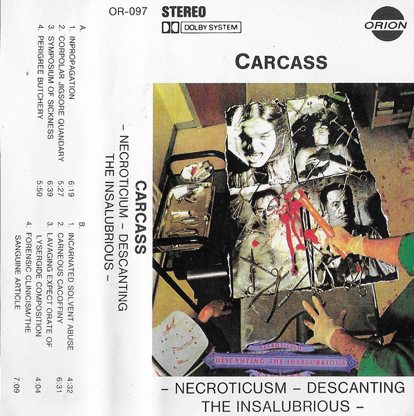 ladda ner album Carcass - Necroticusm Descanting The Insalubrious