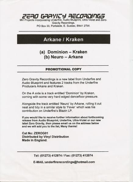 last ned album Kraken Arkane - Dominion Neuro